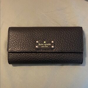Kate Spade Textured Black Wallet